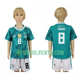 Camiseta de fútbol Alemania Kroos 8 Niño 2ª equipación Mundial 2018